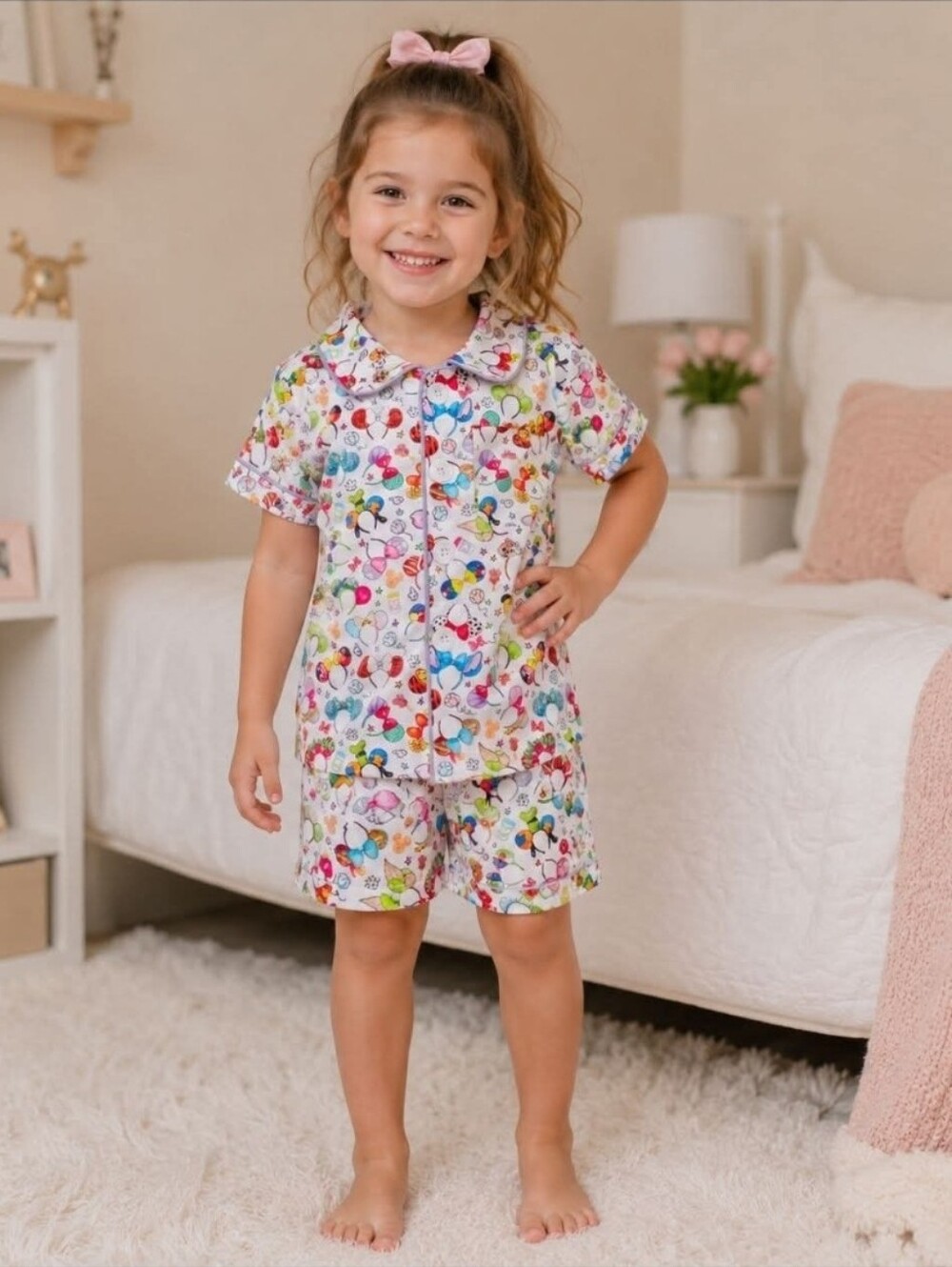 Girls Mouse Ears Pajama Set